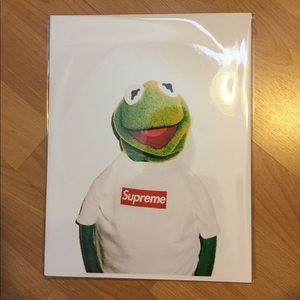 SUPREME KERMIT ART POSTER PRINT STREETWEAR